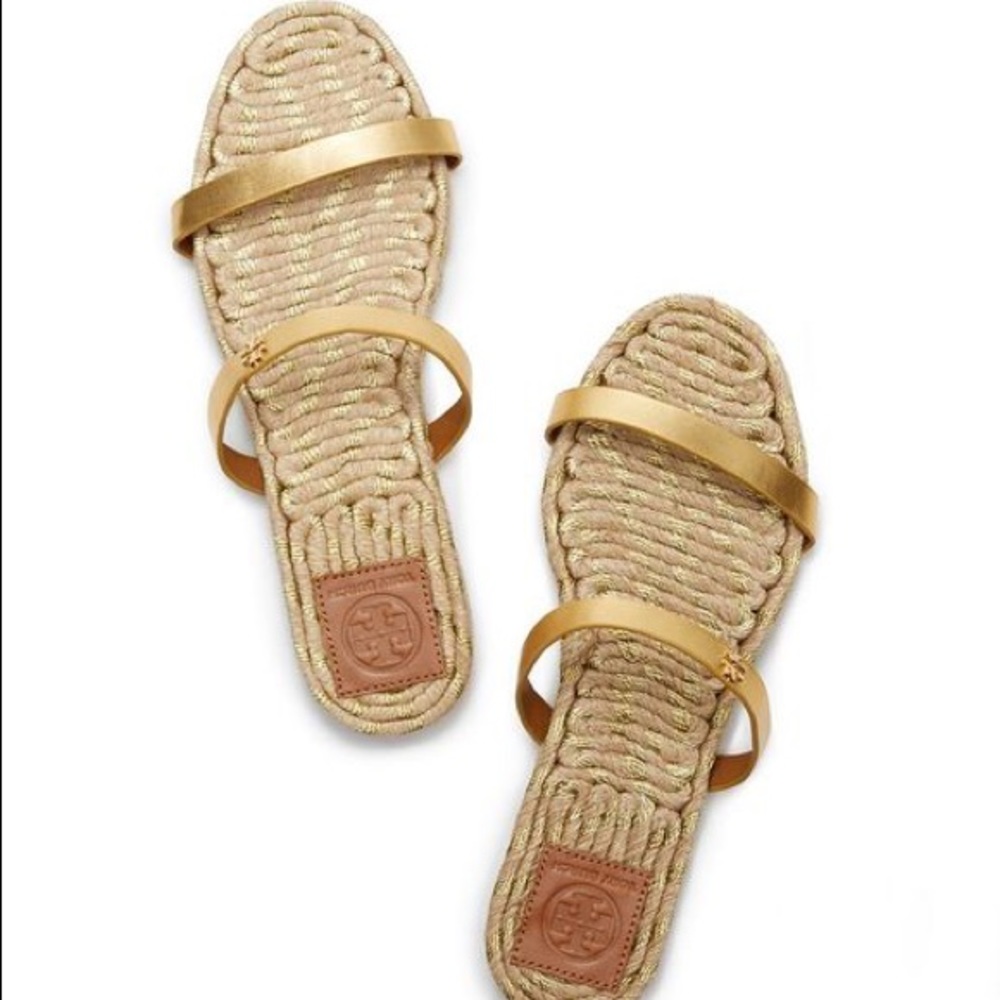 ❌SOLD❌❌ory Burch Two Strap Espadrille Slide